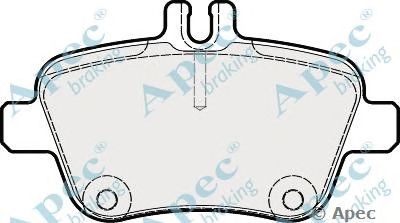APEC BRAKING pad1851 -  Комплект тормозных колодок, дисковый тормоз
